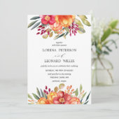 Malte Blume Moderne ELEGANTE Rustikale Vertikale Einladung (Stehend Vorderseite)