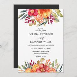 Malte Blume Moderne ELEGANTE Rustikale Vertikale Einladung