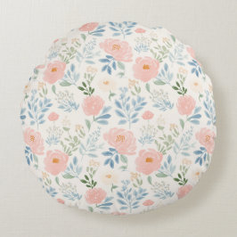 Malte Blüten Blume Star Rundes Kissen