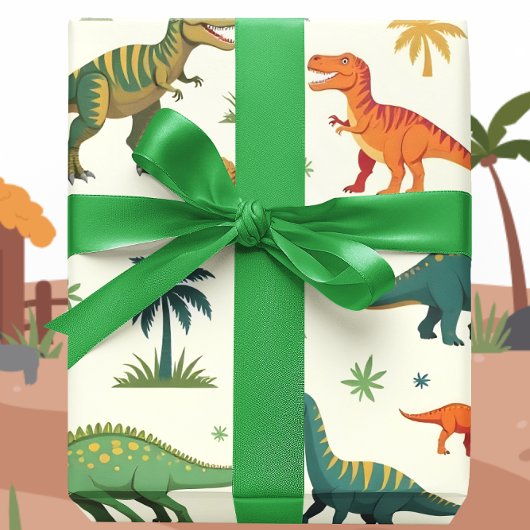 Malte Dinos Geschenkpapier