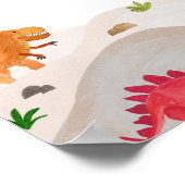 Malte Dinos Personalisierte Kunstdrucke Poster (Ecke)