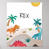 Malte Dinos Personalisierte Kunstdrucke Poster (Vorne)