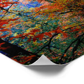 Malte Fotografie Wald Herbstflammweg Poster (Ecke)