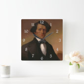 Malte Frederick Dougla$ Gratis Abolitionist 1845 Quadratische Wanduhr (Zuhause)