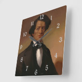 Malte Frederick Dougla$ Gratis Abolitionist 1845 Quadratische Wanduhr (Winkel)