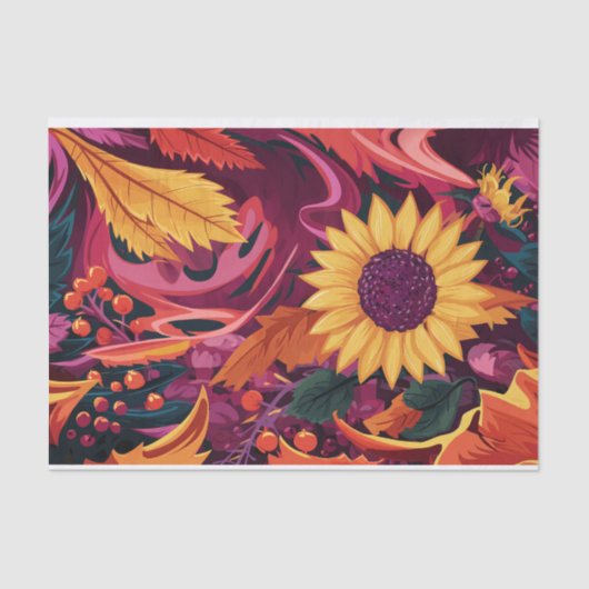 Malte Herbst Sonnenblume, Herbst Festival! Seidenpapier (Vorderseite)