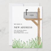 Malte Mailbox Wasserfarbe Neue Adressenverschiebun Ankündigung (Vorderseite)
