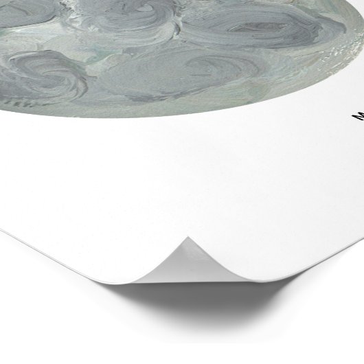 Malte Moon Art Print Poster (Ecke)