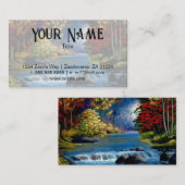 Malte mysteriöse Wälder und River Business Card Visitenkarte (Vorne/Hinten)