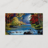 Malte mysteriöse Wälder und River Business Card Visitenkarte (Rückseite)