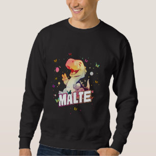 MALTE - Niedlicher Name des Jungen mit niedlichem  Sweatshirt