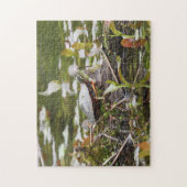 Malte Schildkröte beim Log in Pond Puzzle (Vertikal)