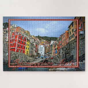 Malte Sicht auf Riomaggiore, Italien - 20x30 Zoll Puzzle