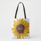 Malte Sonnenblume Ihr Name Tasche (Vorderseite)