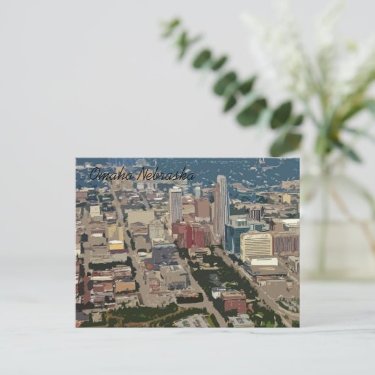 Malte Stadt (Omaha Nebraska) Postkarte (Stehend Vorderseite)
