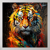Malte Tiger Art Poster (Vorne)