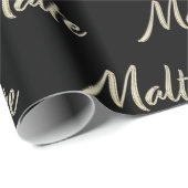 Malte Vorname Name edles Geschenkpapier Papier (Rolleneckpunkt)