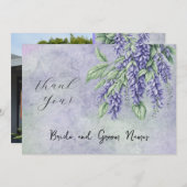 Malte Wisteria Foto hinzufügen Dankeschön Karten (Vorne/Hinten)