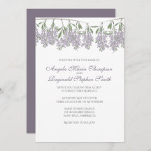 Malte Wisteria Hochzeitseinladung