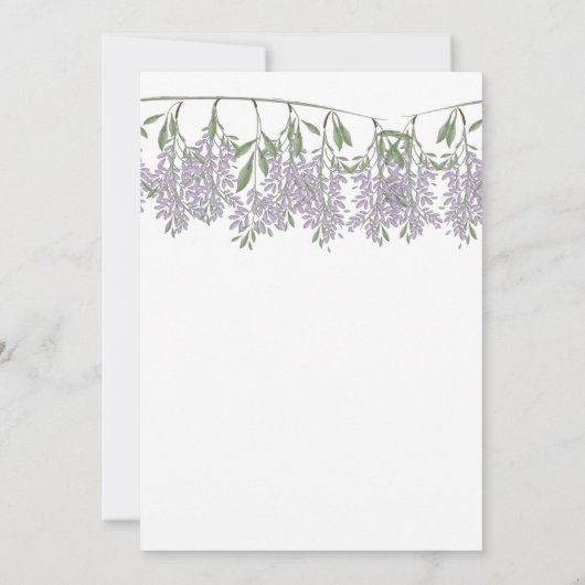 Malte Wisteria Save the Date Card (Rückseite)