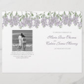 Malte Wisteria Wedding Program (Vorderseite)
