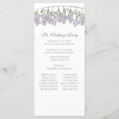 Malte Wisteria Wedding Program Programm (Rückseite)