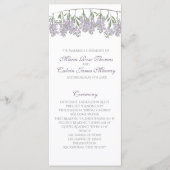 Malte Wisteria Wedding Program Programm (Vorderseite)