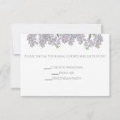 Malte Wisteria Wedding RSVP mit Wahlmöglichkeit (Rückseite)