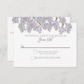 Malte Wisteria Wedding RSVP mit Wahlmöglichkeit (Vorne/Hinten)