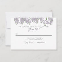 Malte Wisteria Wedding RSVP mit Wahlmöglichkeit