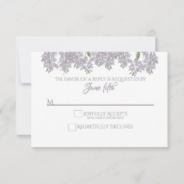 Malte Wisteria Wedding RSVP mit Wahlmöglichkeit