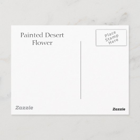 Malte Wüste-Blume Postkarte (Rückseite)