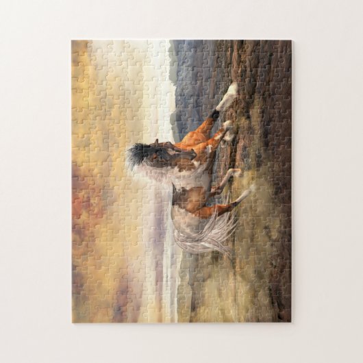 Malte Wüste Mustang Horse Puzzle (Vertikal)