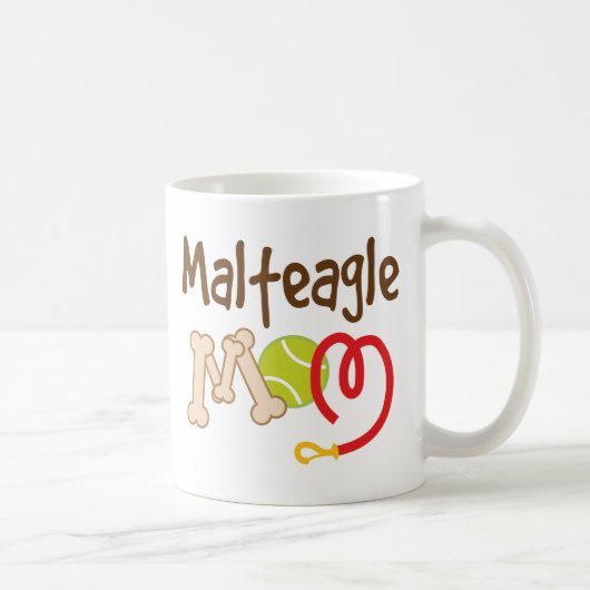 Malteagle Hundezucht-Mama-Geschenk Kaffeetasse (Rechts)