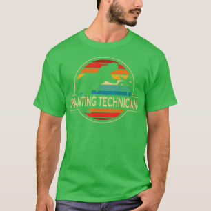 Maltechniker Dinosaurier T-Shirt