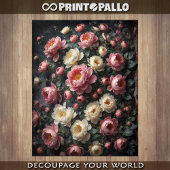 Malteppich aus der Renaissance von Blume aus Pfirs Seidenpapier