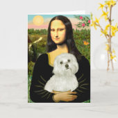 Maltese 11 - Mona Lisa Karte (Gelbe Blume)