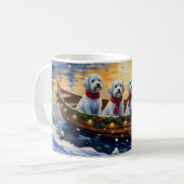 Maltese Christmas Boat Holiday Kaffeetasse (Vorderseite Links)