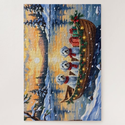 Maltese Christmas Boat Holiday Puzzle (Vertikal)