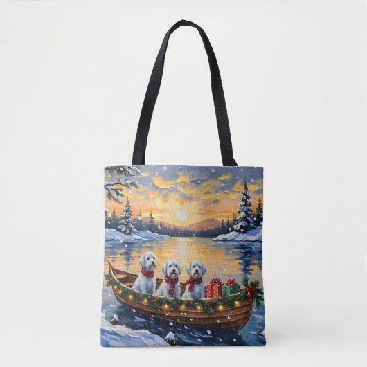 Maltese Christmas Boat Holiday Tasche (Vorderseite)