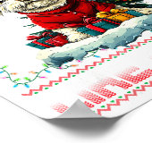 Maltese Christmas Tree Lights Decorations Dog Love Poster (Ecke)