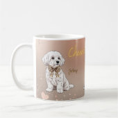 Maltese couple pet mug kaffeetasse (Links)