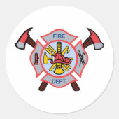 MALTESE CROSS APPLIQUE RUNDER AUFKLEBER (Vorderseite)