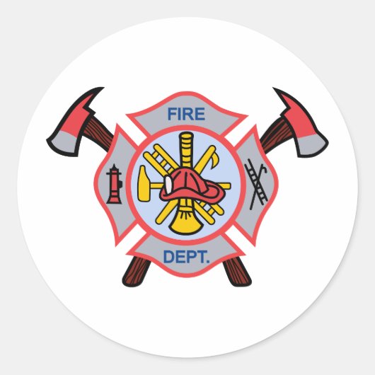 MALTESE CROSS APPLIQUE RUNDER AUFKLEBER (Vorderseite)