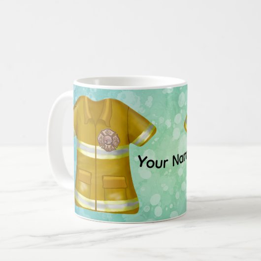 Maltese Cross Firefighter mug Kaffeetasse (Vorderseite Links)