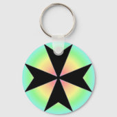 MALTESE CROSS KEY CHAIN SCHLÜSSELANHÄNGER (Vorderseite)