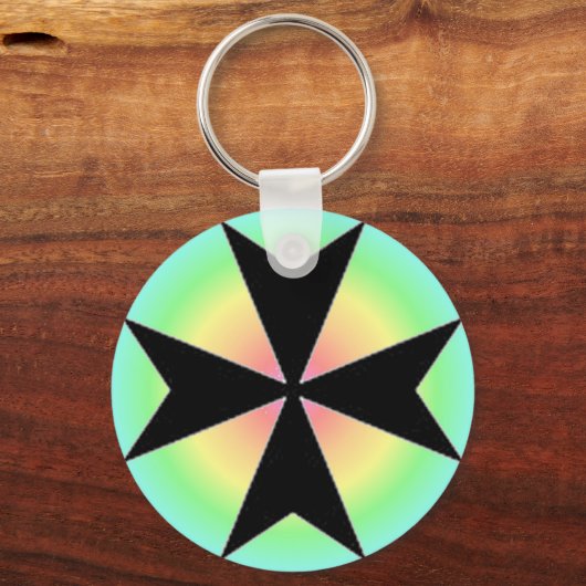 MALTESE CROSS KEY CHAIN SCHLÜSSELANHÄNGER (Vorderseite)