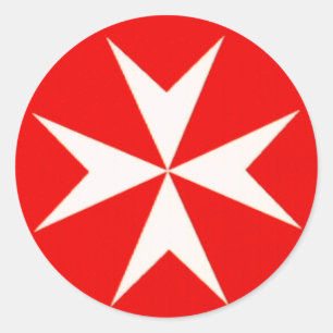 MALTESE CROSS SKATEBOARD STICKER