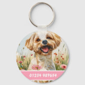 Maltese Dog Tag – Custom Info Schlüsselanhänger (Rückseite)