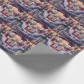 Maltese Dog Valentine's Day  Geschenkpapier (Ecke)